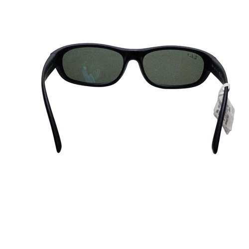 Ray-Ban RB4033 Predator 60mm Black Wrap Sunglasses Polarized Green Lens New - Picture 5 of 8