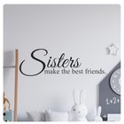 Sisters Family Wall Decal Sticker Quote Home Love Living Room Bedroom Love Decor