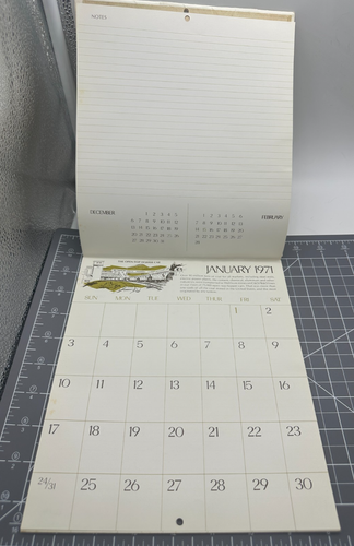 Vintage 1971 Chesapeake & Ohio Railroad Chessie Cat Calendar *READ DESCRIPTION* - Bild 4 von 7