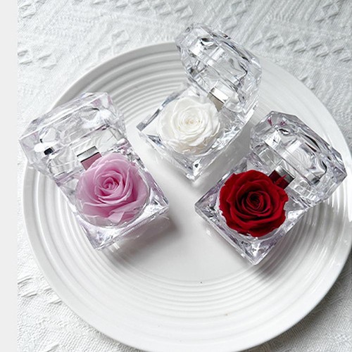 Clear Acrylic Flower Box For Jewelry Box Wedding Florist Ornament Best A8O7 - Picture 3 of 15
