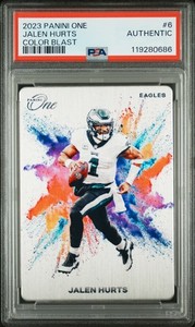 2023 PANINI ONE NFL JALEN HURTS PHILADELPHIA EAGLES COLOR BLAST SSP