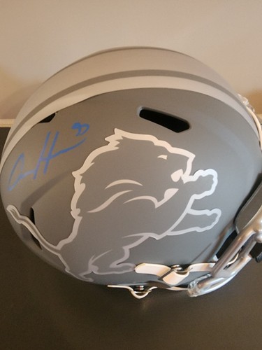 Aidan Hutchinson Signed LIONS Full Size Slate Replica Helmet BECKETT COA - Picture 3 of 5