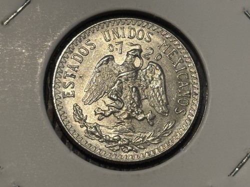 1942 Mexico 20 Centavos, 0.720 silver coin, lot of 6, uncirculated, free ship - Picture 10 of 13