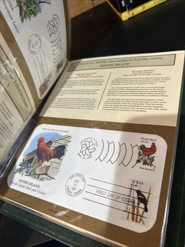 historischer US Wildlife Doppelstempel Ersttagsbriefe komplett 50 mit Album - Bild 20 von 23