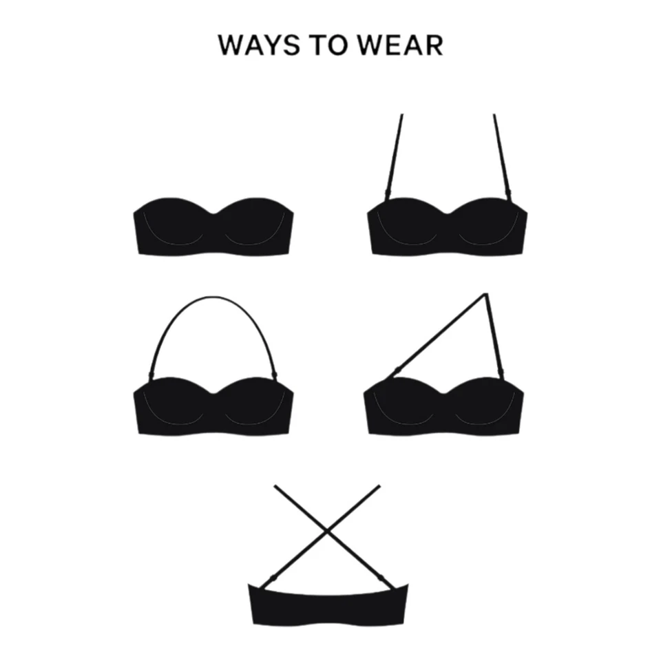 Sujetador push up sin tirantes Victoria's Secret rosa suave en todas partes #11267410 Foto 2 de 2