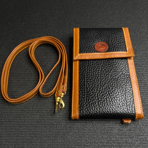 De Colección DOONEY & BOURKE Bandolera Cartera Organizador Chequera Borde de Cuero Braciano - Imagen 18 de 21