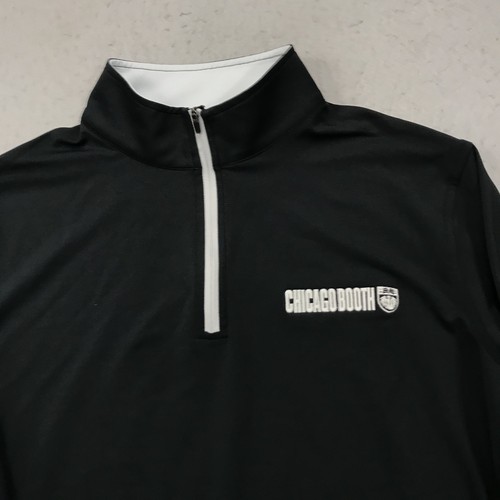 University of Chicago Jacket Mens Medium Peter Millar Golf Perth 1/4 Zip Booth - Picture 2 of 9