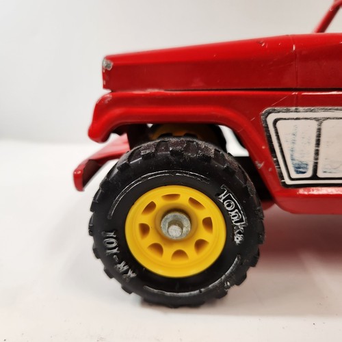 Tonka Jeepster Jeep w/ Runabout Boat Trailer 2460 Vtg 1970s Yellow Wheels - Picture 13 of 19