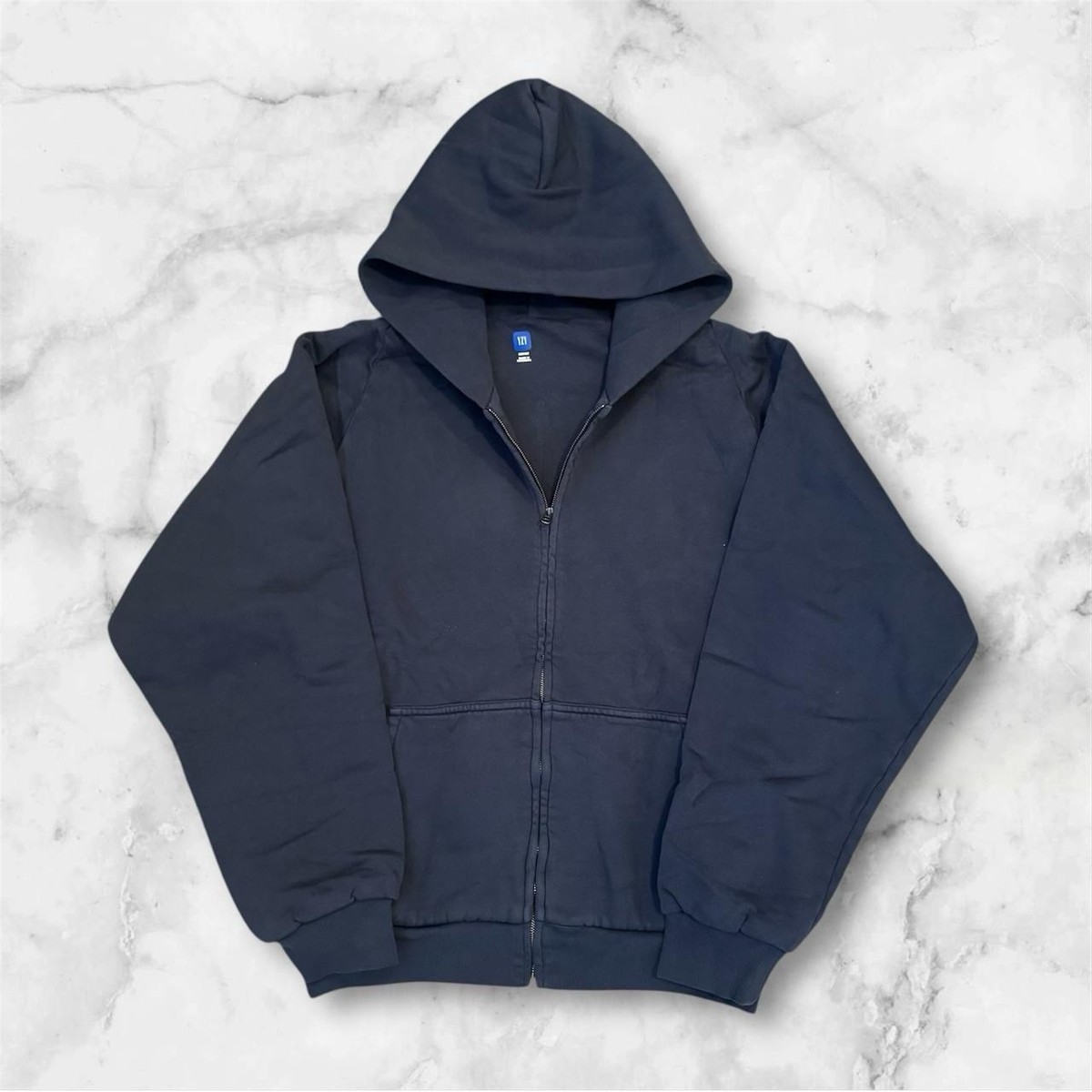 トップス yzy gap zip hoodie navy Yeezy Gap Zip-Up Hoodie Navy – Utopia Shop