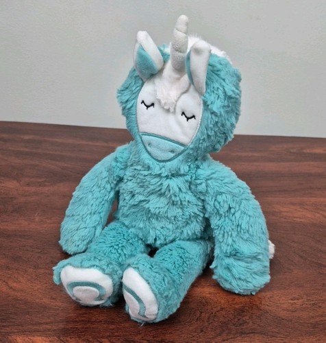 Slumberkins Sleeping Unicorn Teal 14" Plush Lovey Soft Lovie 2021 - Picture 6 of 17