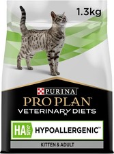 PRO PLAN VETERINARY DIETS HA Hypoallergenic Dry Cat Food 1.3kg 12.76 per kilo