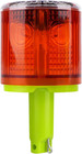 Solar Strobe Warning Light 360 Degree Single Column Super Bright Waterpr