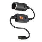 USB Type C to 12V Car Cigarette Lighter Converter Female Socket Adapter Charging