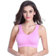 Plus Size Seamless Wireless Bra S–7XL Soft Yoga Sports Bra Adjustable Vest Style