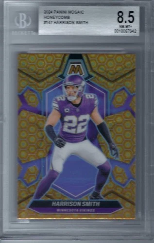 2024 Panini Mosaic Honeycomb #147 Harrison Smith Grade 8.5