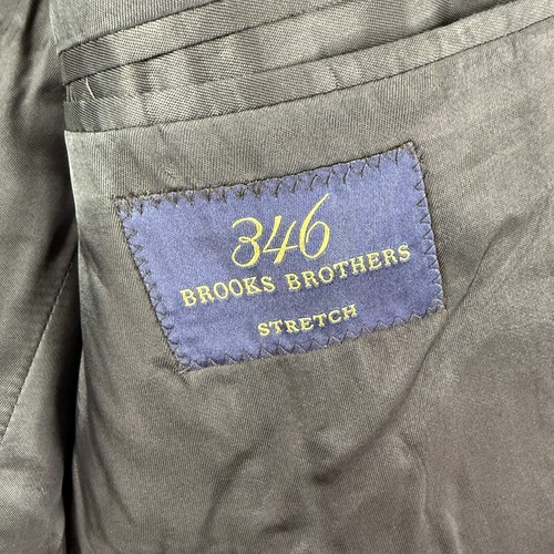 Brooks Brothers Suit Mens 41R Gray 3 Button 346 Stretch Wool Pants 36x29 Pleated - Picture 9 of 20