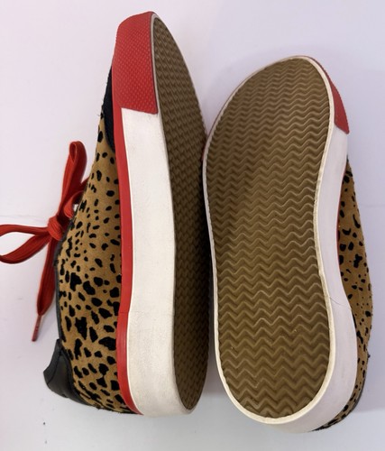 Rag & Bone Army Cheetah Print Low Top Leather Women's Sneakers Sz 37.5 US7.5 EUC - Picture 7 of 12