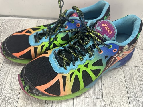 ASICS WOMENS GEL-NOOSA TRI 9 RUNNING SHOE COLORFUL BLACK BLUE GREEN ETC SIZE 10 - Picture 2 of 11
