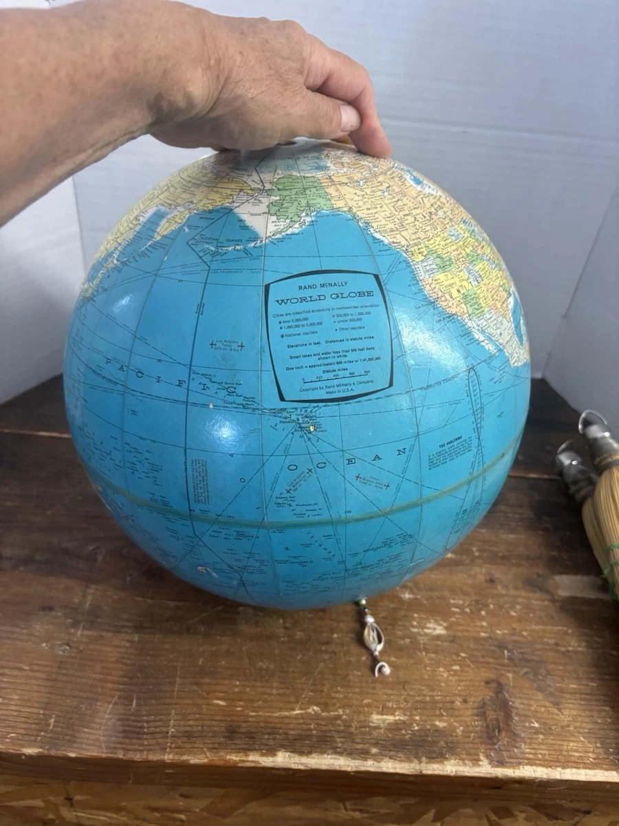 Rand McNally & Co. Vintage Original Antique World Worlds Globes