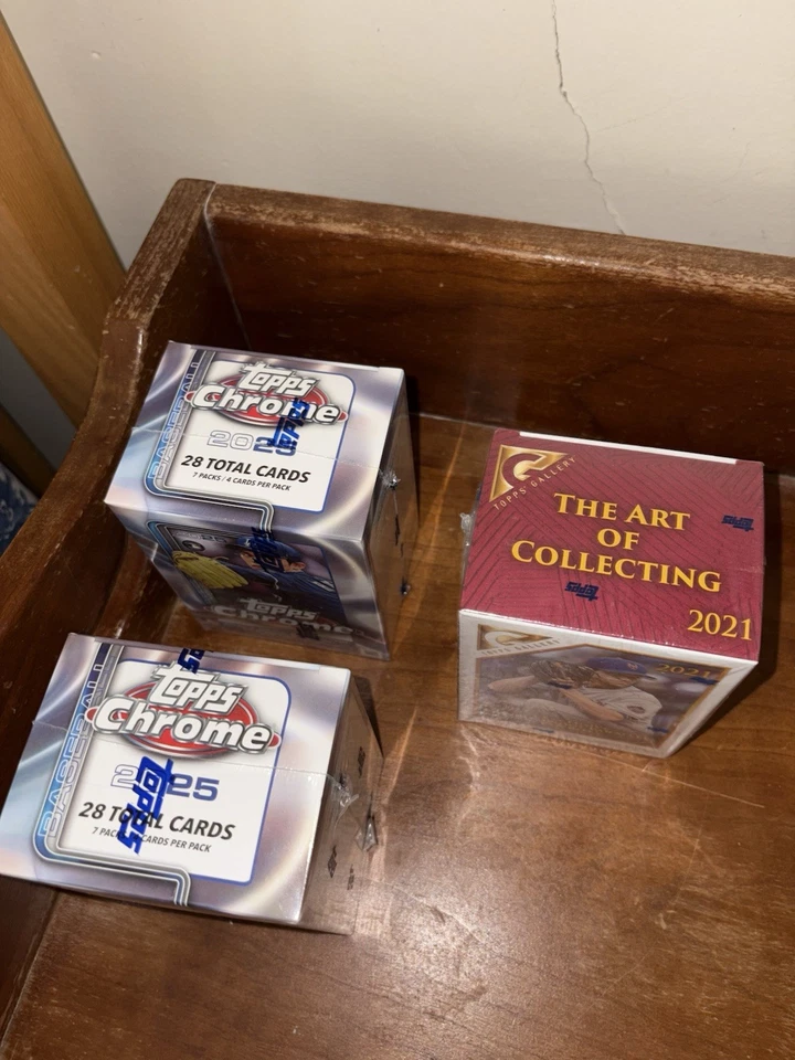 Factory Sealed, Never Opened. 2025 Topps Chrome. 2021 Topps Gallery. Set of 3. - Image 4 of 4