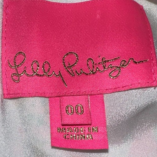Lilly Pulitzer Marli Stretch Shift Pop Up In The Beginning Dress Size 00 - Picture 3 of 9