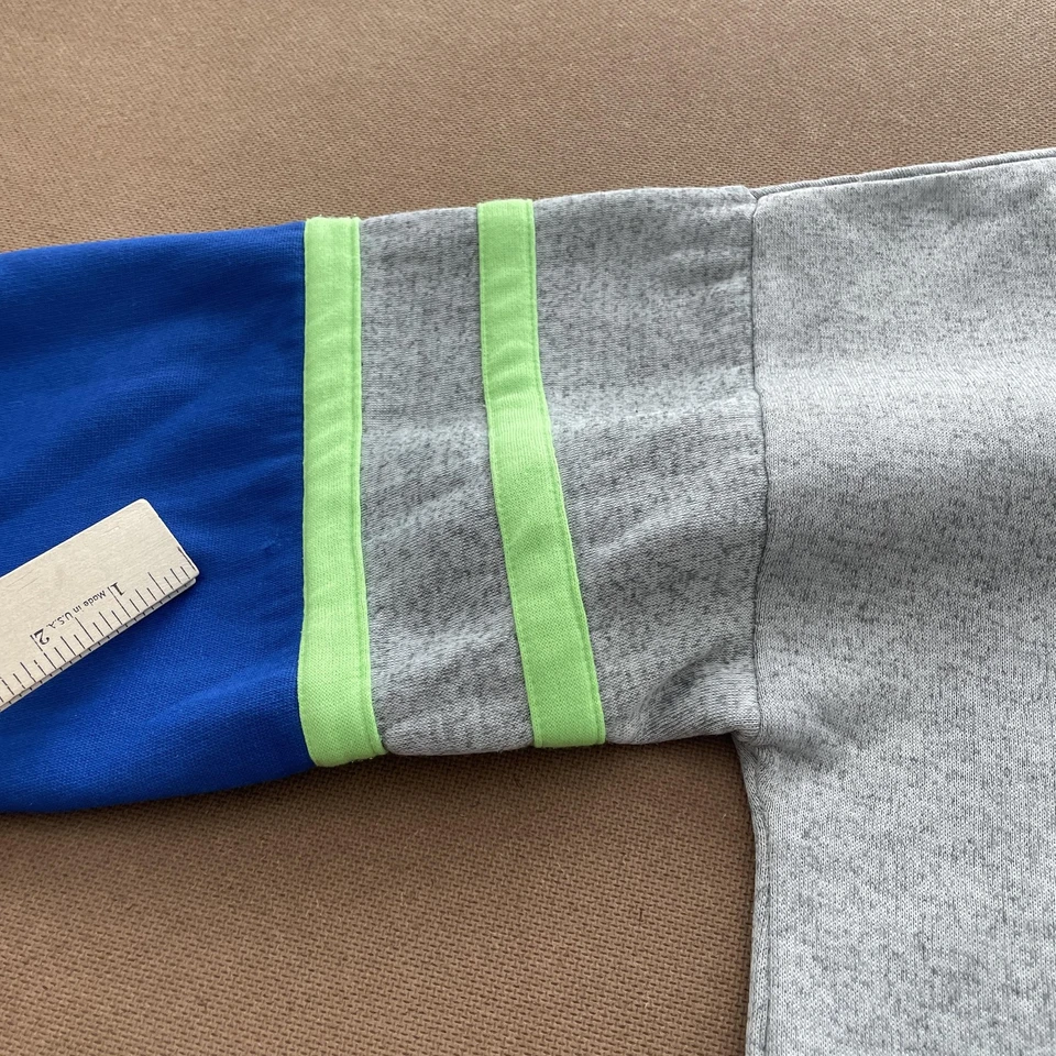 Vintage Spalding Jacket Mens Small Gray Blue Full Zip Track Retro 90s Athletic - Image 2 of 4