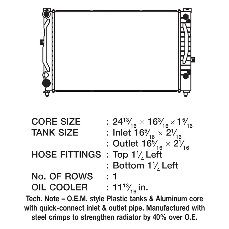 For Volkswagen Passat 1997-2005 CSF 3360 Engine Coolant Radiator Foto 2 de 2