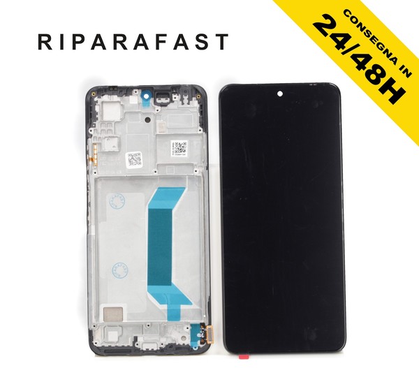 Display Mit Rahmen FüR Xiaomi Redmi Note 12 5G 22101317C 22111317I Lcd Oled-image