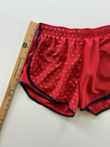 Nike Running Shorts Women’s Large Stars Red Blue Lined USA 4th Of July Athletic - 第 7/15 張圖片
