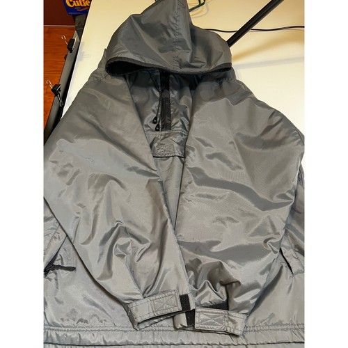 Arizona Jean Company Gray Pullover Hooded Anorak Jacket Men's - Picture 9 of 11