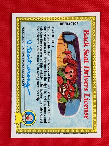 Gpk 2013 Chrome Serie 1 Junky Jeff ~Prism Refractor~ #/199 🗑️🤮 #22a - Imagen 2 de 3