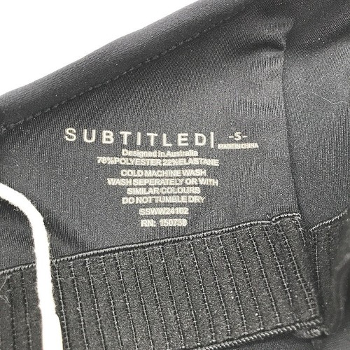Subtitled Sports Club Black Cross-Back Unitard Bodysuit for Women - Size Smal... - Picture 3 of 5