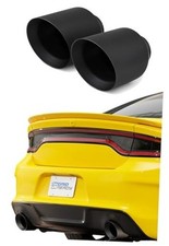 5 inch exhaust tips compatible with V8 2015-2023 Dodge Charger. Black ceramic