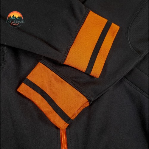 NIKE Swoosh Oregon State Lightweight Jacket Dri Fit Zip Up Black Orange Size XL - Picture 7 of 13