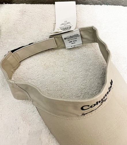 COLUMBIA SPORTSWEAR Visor New NOS Hook And Loop Golf Hiking Sun Hat Vintage - Picture 9 of 12