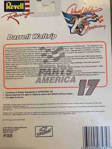 Darrell Waltrip #17 Western Auto 1997 Series NASCAR Revell Maßstab 1:64 Auto - Bild 2 von 2