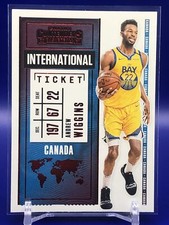 2020-21 Panini Contenders #14 Andrew Wiggins International Ticket Red
