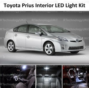 Details About Premium Toyota Prius 2009 2015 Interior White Upgrade Led Light Bulbs Kit Xenon