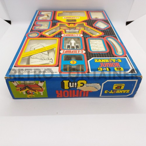 Vintage Robot ZAMBOT 3 JUNIOR 3 IN 1 Chogokin Zamboace Zambase Ceppi Ratti - Picture 4 of 13