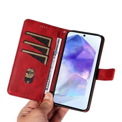 Splice Leather Wallet Phone Case For Samsung A06 A16 A05 A15 A35 A55 A53 A32 A54 - Picture 53 of 83