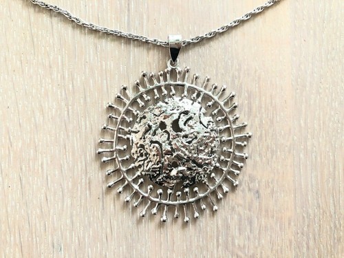 Collar Colgante de Plata Tapio Aktkala en Caja, Colgante Luna Llena con Collar - Imagen 5 de 8
