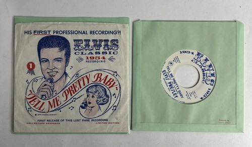 ELVIS PRESLEY "TELL ME PRETTY BABY" RARE 1978 LTD ED 45 WITH PIC SLEEVE.