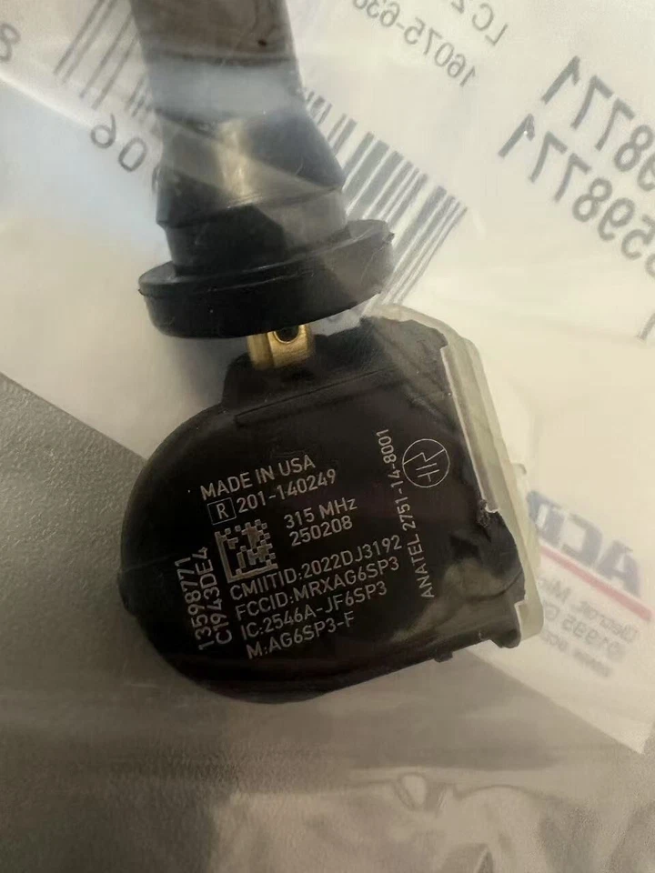 Set of 4 OEM 13598771 TPMS Tire Pressure Sensors for Buick Chevrolet Cadillac Foto 3 de 4