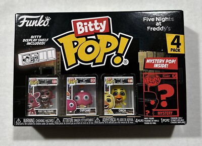 FUNKO BITTY POP Five Nights at Freddy's FNAF Cupcake Foxy Chica Case