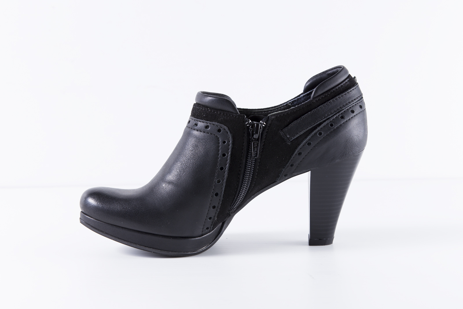 MODA JOVEM-Botines Mujer Todos en Piel con Tacón 7cm_Negro_Hecho Portugal_Nuevo MODA JOVEM-Botines Mujer Todos en Piel con Tacón 7cm_Negro_Hecho Portugal_Nuevo