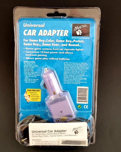 NEW Team Mad Catz Universal Car Adapter for Game Boy Color GBPocket GBGear Nomad - Picture 8 of 8