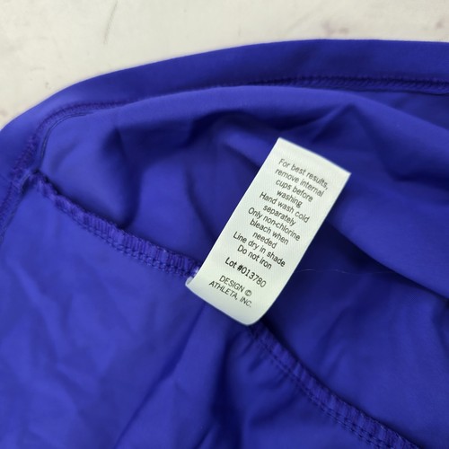 Traje de baño Athleta Swim para mujer 36 D 34 DD púrpura verde alambre Tankini Twist - Imagen 9 de 14