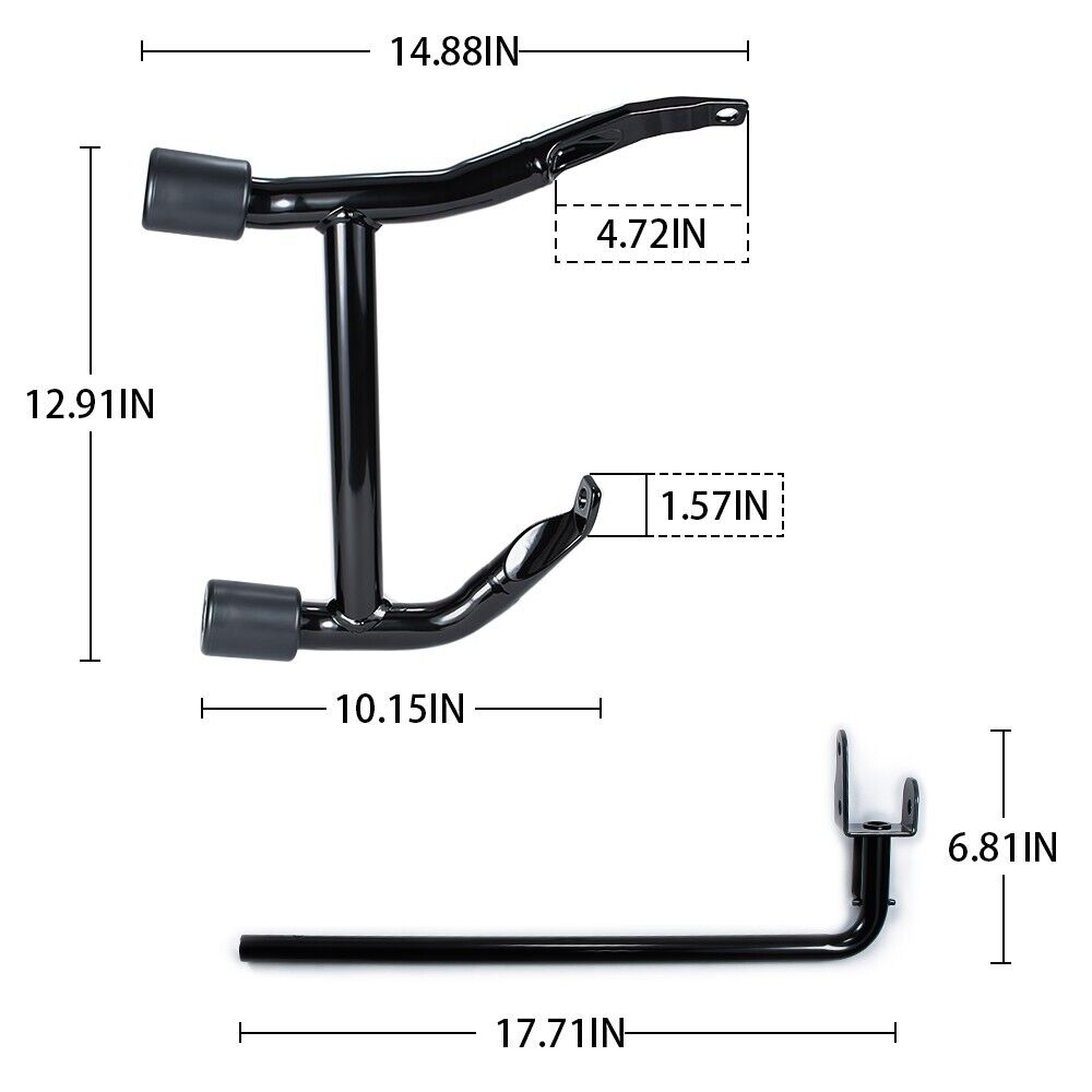 Saddlebags Guards Crash Rails Bars For Harley Touring Road Street Glides 14-25