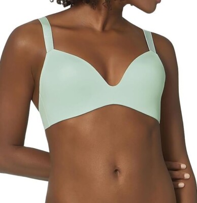 Sloggi S Substance PU Padded Push-Up BH ohne Bügel Grün Neu