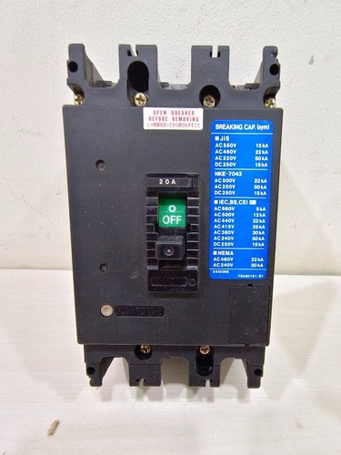 Terasaki TemBreak XS100NS Circuit Breaker 15A AC600 V DC250 3 Pole - Picture 3 of 5
